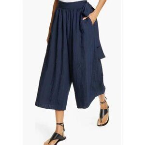New! VINCE Hematite Side-Tie Culottes Wide Leg Goucho Pants Size 16 26458